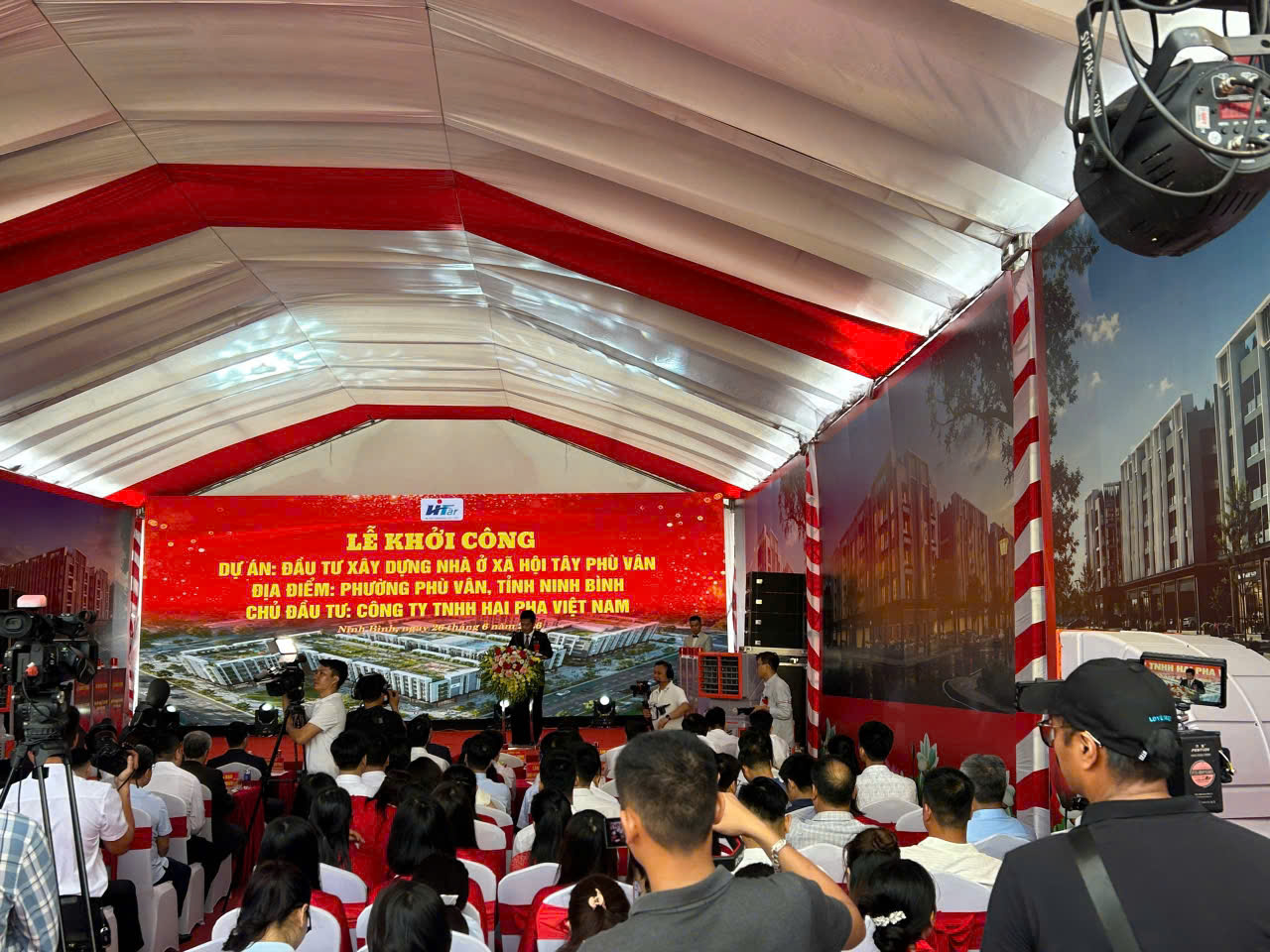 phát biểu tại lễ khởi công nhjà ở xã hội tây phù vân ninh bình